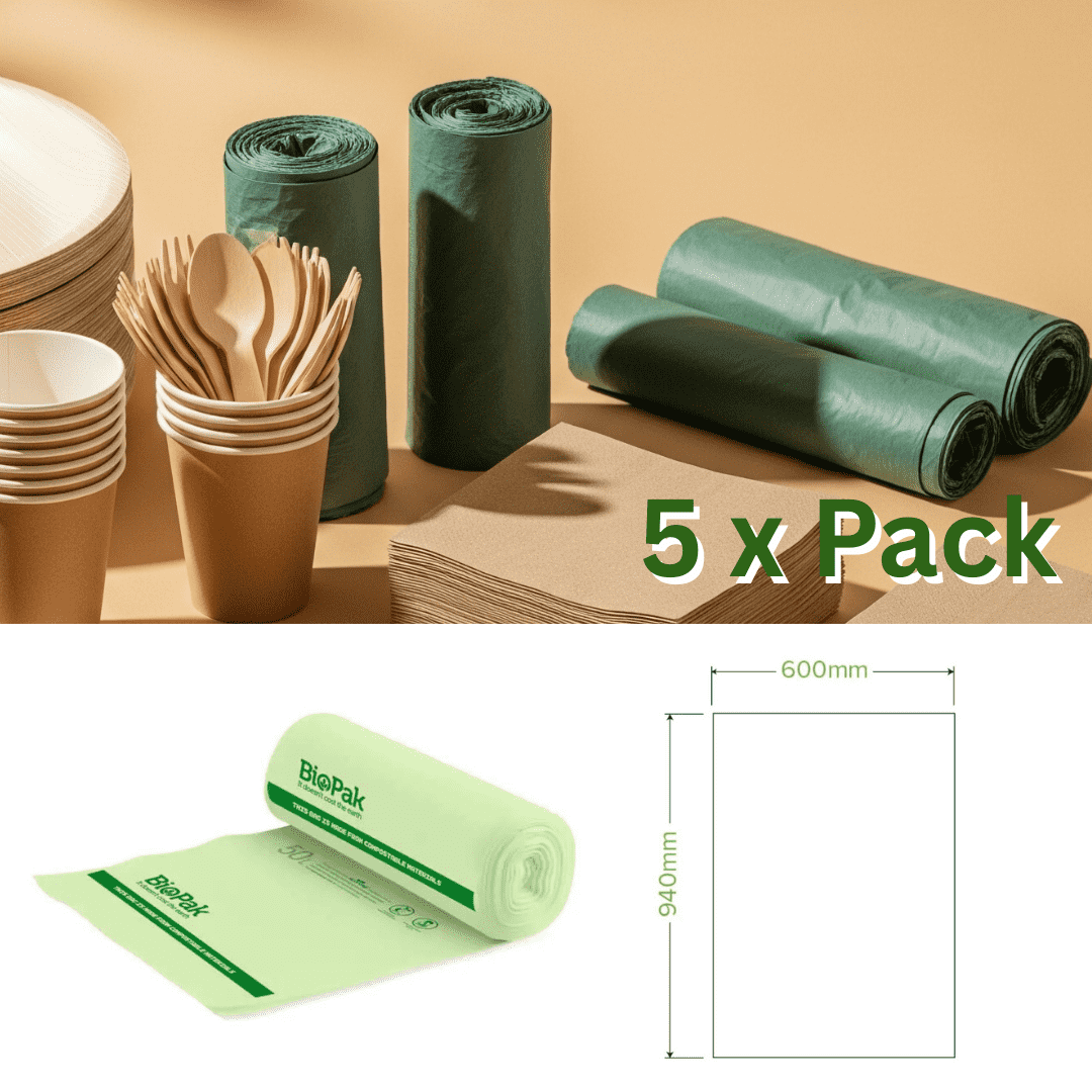 compostable-bin-bags-nz Eco-friendly rubbish bags – 5 pack compostable bin liners.